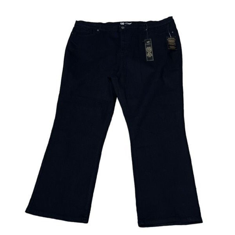 DG2 by Diane Gilman NWT Black Virtual Stretch Plus Size Jeans Size 24W